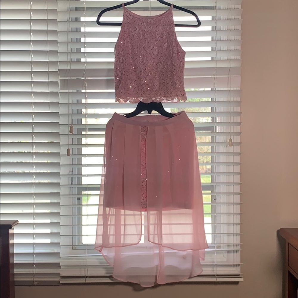 Two-Piece Pink Dress